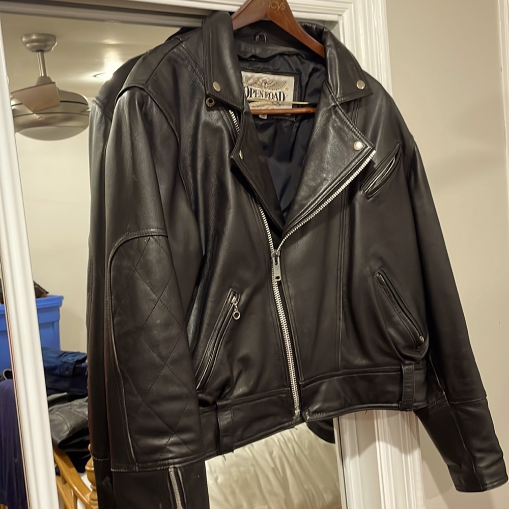 Open Road Brands Black Leather Jacket